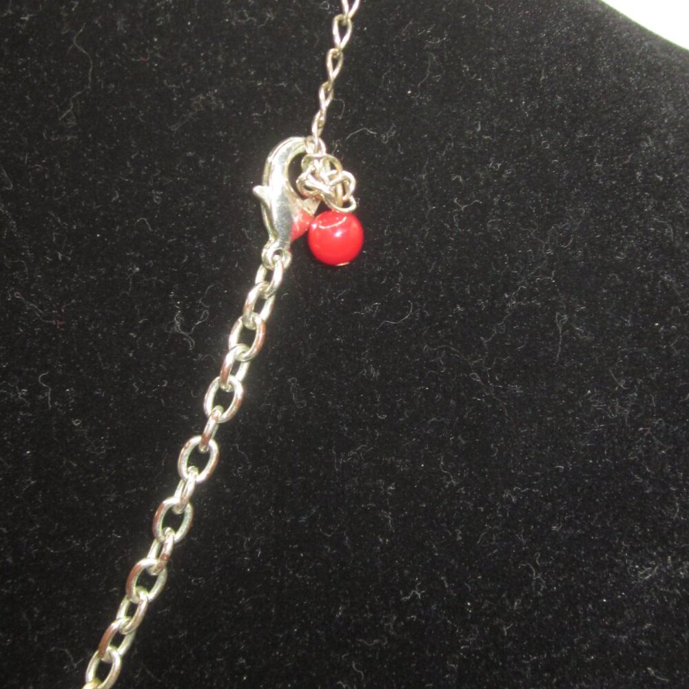 Red White Blue Beaded Necklace - Picture 2 of 3